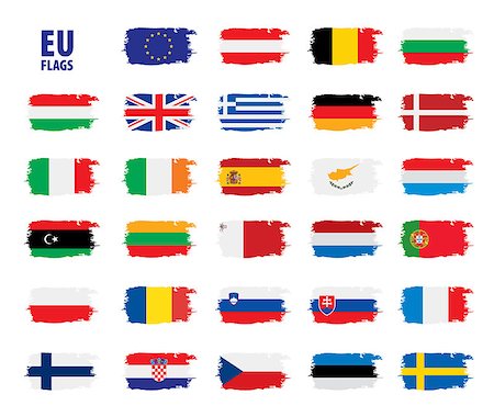 simsearch:872-08689436,k - flags of the european union. Vector illustration Stockbilder - Microstock & Abonnement, Bildnummer: 400-09120218