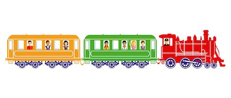 simsearch:400-08134329,k - Toy train with children Stock Photo - Budget Royalty-Free & Subscription, Code: 400-09120292