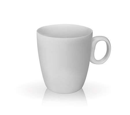 simsearch:400-04850458,k - Realistic 3D model of cup white color. Vector Illustration. EPS10 Stock Photo - Budget Royalty-Free & Subscription, Code: 400-09120341