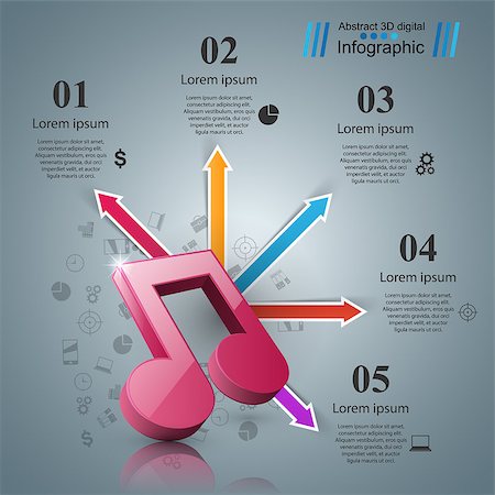 simsearch:400-07986632,k - Infographic design template and marketing icons. Note icon. Stock Photo - Budget Royalty-Free & Subscription, Code: 400-09120441