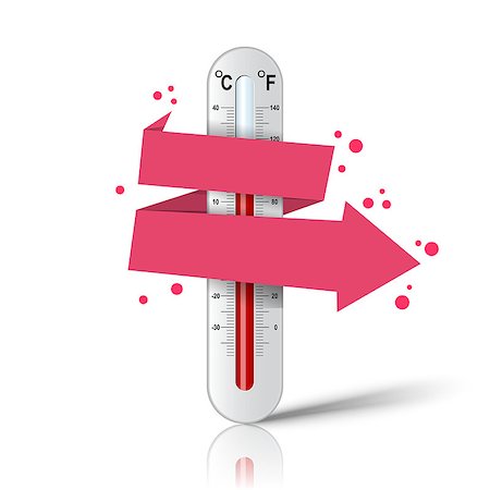 person on scale doctor - Business illustration of a thermometer. Health and temperature. Stock Photo - Budget Royalty-Free & Subscription, Code: 400-09120469