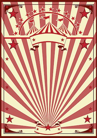 simsearch:400-08291485,k - a circus vintage poster for your advertising. Photographie de stock - Aubaine LD & Abonnement, Code: 400-09120530