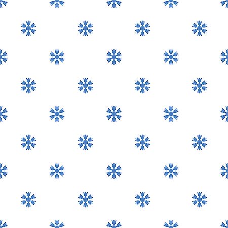 Seamless pattern with snowflakes on white background. Vector Illustration Foto de stock - Royalty-Free Super Valor e Assinatura, Número: 400-09120758