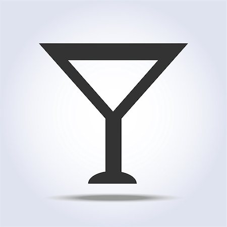 Wineglass goblet object in gray colors. Vector illustration Foto de stock - Royalty-Free Super Valor e Assinatura, Número: 400-09120814