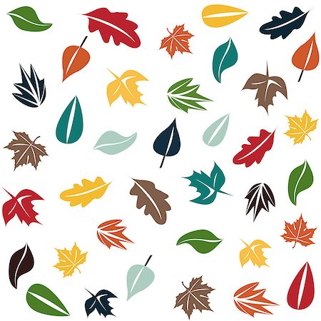pattern art colorful - Autumn forest pattern Stock Photo - Budget Royalty-Free & Subscription, Code: 400-09120935