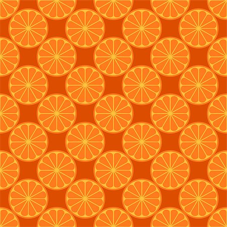 Orange fruit seamless bright pattern. Vector illustration Foto de stock - Royalty-Free Super Valor e Assinatura, Número: 400-09120931