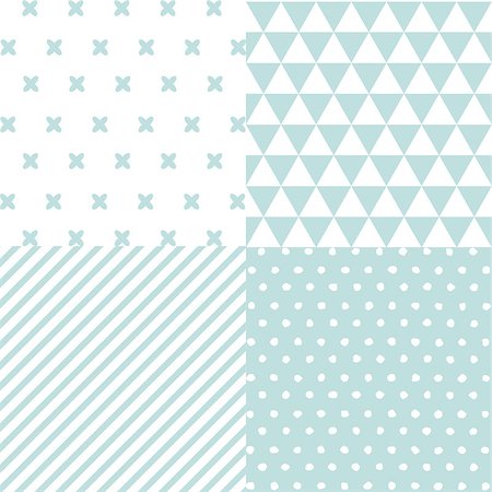 Cute set of Baby Boy seamless patterns with fabric textures Stock Photo - Budget Royalty-Free & Subscription, Code: 400-09120978