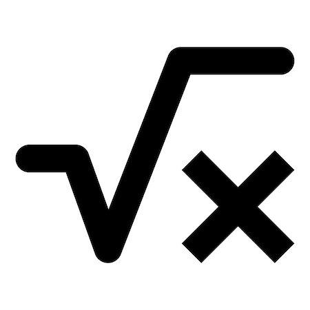 serhii435 (artist) - Square root of x axis icon black color vector illustration flat style simple image Fotografie stock - Microstock e Abbonamento, Codice: 400-09120992