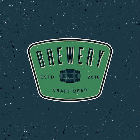 simsearch:400-09114224,k - vintage brewery logo. retro styled beer emblem, badge, design element, logotype template. vector illustration Stock Photo - Budget Royalty-Free & Subscription, Code: 400-09121006