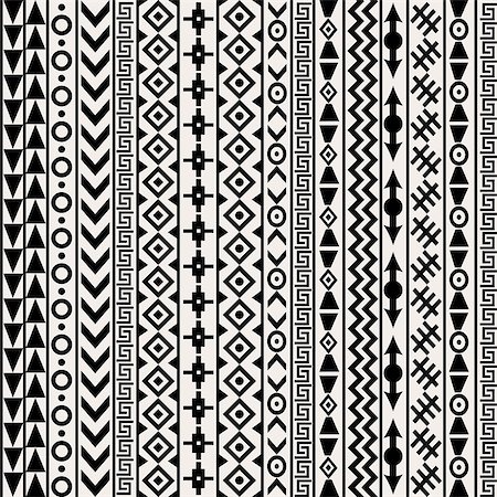 Geometrical ethnic motifs background Stock Photo - Budget Royalty-Free & Subscription, Code: 400-09121093