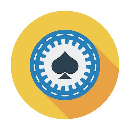 Gambling chips icon. Flat vector related icon with long shadow for web and mobile applications. It can be used as - logo, pictogram, icon, infographic element. Vector Illustration. Stock Photo - Budget Royalty-Free & Subscription, Code: 400-09121192