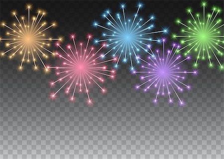 sparklers vector - Glossy Fireworks Background Vector Illustration EPS10 Stock Photo - Budget Royalty-Free & Subscription, Code: 400-09121209