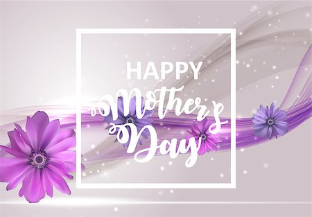 simsearch:400-09113728,k - Happy Mother`s Day Cute Background with Flowers. Vector Illustration EPS10 Photographie de stock - Aubaine LD & Abonnement, Code: 400-09121217