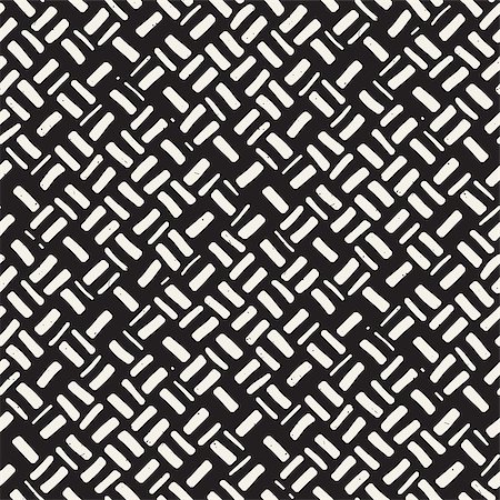 simsearch:400-08403491,k - Simple ink geometric pattern. Monochrome black and white strokes background. Hand drawn ink brushed texture for your design Foto de stock - Super Valor sin royalties y Suscripción, Código: 400-09121370