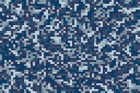 Original seamless marine pixel camouflage. Vector illustration. Stock Photo - Budget Royalty-Free & Subscription, Code: 400-09121662