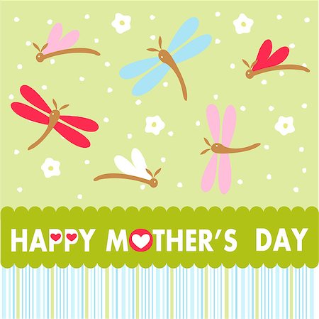 happy mothers day greeting card Foto de stock - Super Valor sin royalties y Suscripción, Código: 400-09134129