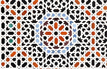 Detail of traditional moroccan mosaic wall, Morocco, North Africa Photographie de stock - Aubaine LD & Abonnement, Code: 400-09136227