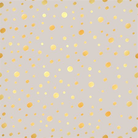 Classic dotted seamless gold pattern. Polka dot ornate Stock Photo - Budget Royalty-Free & Subscription, Code: 400-09136858