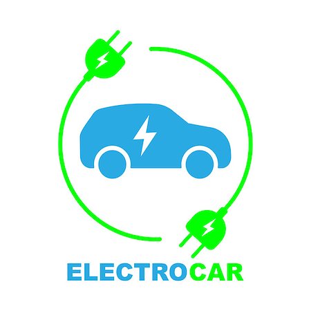 defmorph (artist) - Electric car on charging station. Color sign. EPS 10 Foto de stock - Super Valor sin royalties y Suscripción, Código: 400-09137833