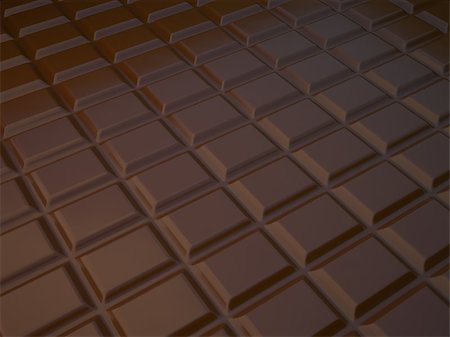 simsearch:400-04462092,k - Black abstract background with chocolate cubes, 3d rendering. Stockbilder - Microstock & Abonnement, Bildnummer: 400-09138415