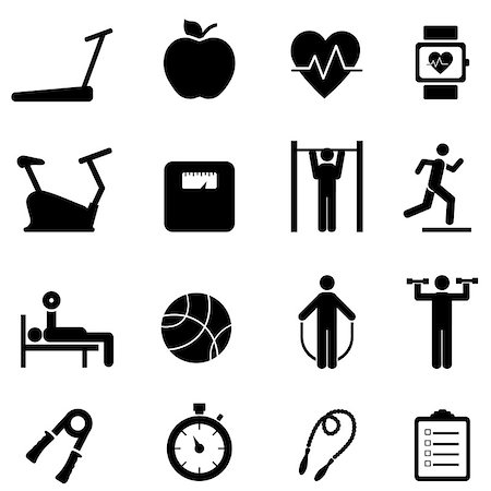 simsearch:400-08532856,k - Fitness, diet and healthy life web icon set Stock Photo - Budget Royalty-Free & Subscription, Code: 400-09138457