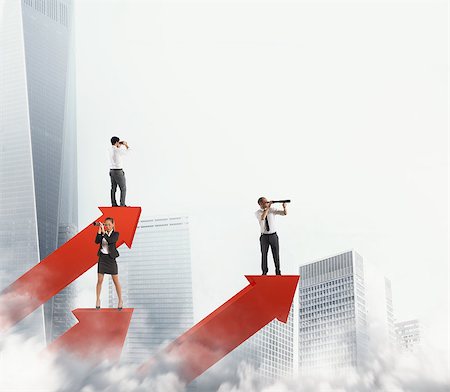 simsearch:400-09112433,k - Take off business success. Concept of growth and increase.3D Rendering Stockbilder - Microstock & Abonnement, Bildnummer: 400-09132792