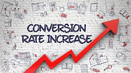strategy navigation - Conversion Rate Increase Inscription on Modern Style Illustation. with Red Arrow and Doodle Icons Around. Conversion Rate Increase - Modern Illustration with Hand Drawn Elements. Stock Photo - Budget Royalty-Free & Subscription, Code: 400-09132969