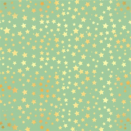 Gold star seamless pattern. Abstract black modern seamless pattern with gold confetti stars. Vector illustration. Shiny background. Texture of gold foil. Stock Photo - Budget Royalty-Free & Subscription, Code: 400-09133323
