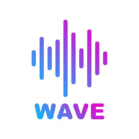 simsearch:400-05704499,k - Sound and Audio Waves. Logotype of music and audio theme Stock Photo - Budget Royalty-Free & Subscription, Code: 400-09133338