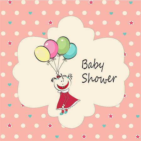 simsearch:400-09133678,k - Baby Shower invitation card Stock Photo - Budget Royalty-Free & Subscription, Code: 400-09133673