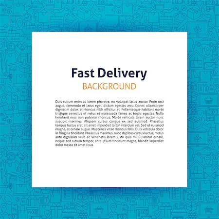 simsearch:400-09154573,k - Fast Delivery Paper Template. Vector Illustration of Outline Design. Foto de stock - Super Valor sin royalties y Suscripción, Código: 400-09133947