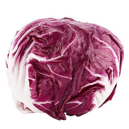 simsearch:400-04393823,k - Isolated red salad. Red trevisane salad, radicchio,  isolated on white background with clipping path as package element. Stockbilder - Microstock & Abonnement, Bildnummer: 400-09140634