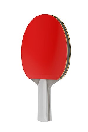 pong - Ping pong racket isolated on white background, 3D illustration Stock Photo - Budget Royalty-Free & Subscription, Code: 400-09140751