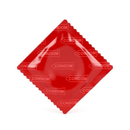 Condom on white background, 3D illustration Photographie de stock - Aubaine LD & Abonnement, Code: 400-09140851