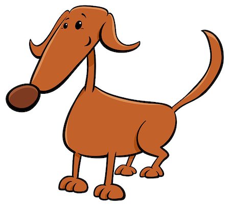 dog ear cartoon - Cartoon Illustration of Cute Funny Dog Animal Character Stock Photo - Budget Royalty-Free & Subscription, Code: 400-09142108