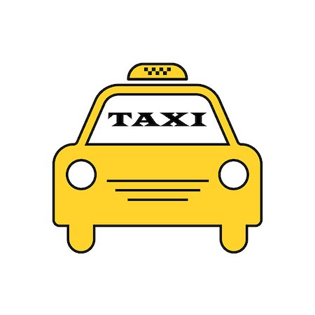 defmorph (artist) - Yellow taxi car. Logotype for website, stickers and other. EPS 10 Foto de stock - Super Valor sin royalties y Suscripción, Código: 400-09154300