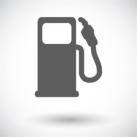 simsearch:400-09152818,k - Fuel. Single flat icon on white background. Vector illustration. Stock Photo - Budget Royalty-Free & Subscription, Code: 400-09154510