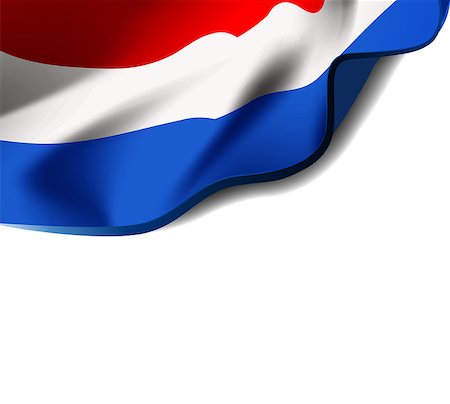 simsearch:400-04304550,k - Waving flag of Netherlands close-up with shadow on white background. Flag of Holland. Vector illustration with copy space for your design Stock Photo - Budget Royalty-Free & Subscription, Code: 400-09154560