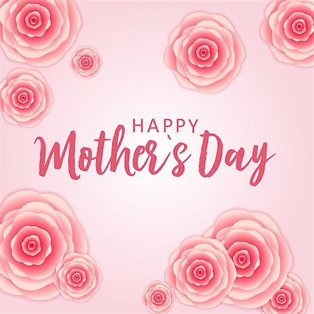 simsearch:400-09113924,k - Happy Mother's day greeting card with Paper Origami Flowers background. Vector Illustration EPS10 Photographie de stock - Aubaine LD & Abonnement, Code: 400-09158632