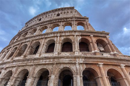 The Colosseum. Rome, Italy. The Colosseum is an elliptical amphitheatre in the centre of the city of Rome Italy Stock Photo - Budget Royalty-Free & Subscription, Code: 400-09151291