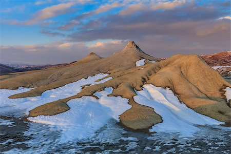 simsearch:400-06482097,k - sunset in Mud Volcanoes. Buzau county, Romania Stock Photo - Budget Royalty-Free & Subscription, Code: 400-09151460