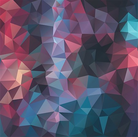 simsearch:400-08345289,k - Geometric polygonal pattern wallpaper. Flat vintage colors polygonal Vector background Stock Photo - Budget Royalty-Free & Subscription, Code: 400-09151515