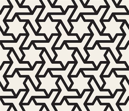 simsearch:400-04177136,k - Vector Seamless Black And White Geometric Star Triangle Shape Tessellation Pattern Abstract Background Photographie de stock - Aubaine LD & Abonnement, Code: 400-09151627