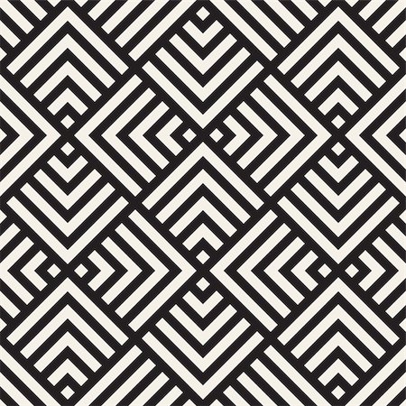 simsearch:400-09045512,k - Vector seamless lines mosaic pattern. Modern stylish abstract texture. Repeating geometric tiles with stripe elements Foto de stock - Super Valor sin royalties y Suscripción, Código: 400-09151735