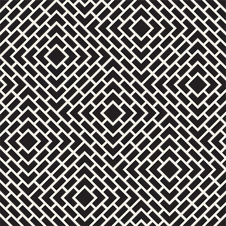 simsearch:400-09045512,k - Vector seamless lines mosaic pattern. Modern stylish abstract texture. Repeating geometric tiles with stripe elements Foto de stock - Super Valor sin royalties y Suscripción, Código: 400-09151786