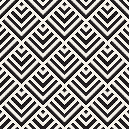 simsearch:400-09045512,k - Vector seamless lines mosaic pattern. Modern stylish abstract texture. Repeating geometric tiles with stripe elements Foto de stock - Super Valor sin royalties y Suscripción, Código: 400-09151787
