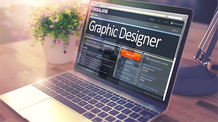 printed training - Graphic Designer - Opportunity for Advancement. 3D Illustration. Stock Photo - Budget Royalty-Free & Subscription, Code: 400-09151857