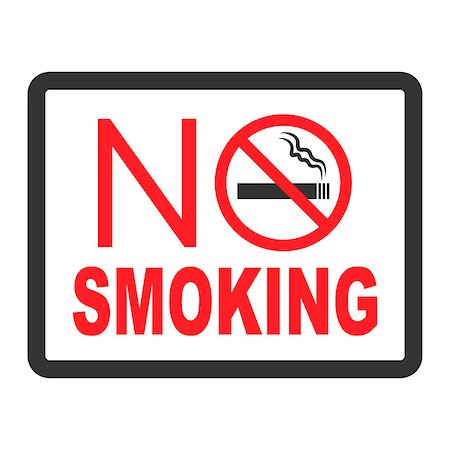 stop sign smoke - No smoking black color sign on white background. EPS 10 Stock Photo - Budget Royalty-Free & Subscription, Code: 400-09151957