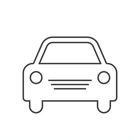 defmorph (artist) - Car vector icon. Simple front car logo illustration. EPS 10 Foto de stock - Super Valor sin royalties y Suscripción, Código: 400-09151960