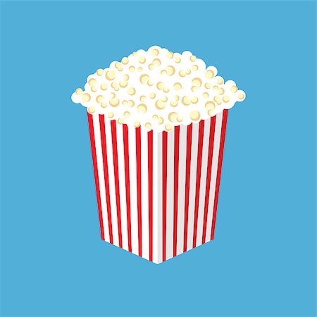 simsearch:400-09091954,k - Vector popcorn illustration. Cinema concept. Popcorn with soda pop Stock Photo - Budget Royalty-Free & Subscription, Code: 400-09151975